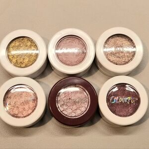 6 ColourPop Super Shock Eyeshadow Bundle Nillionaire Party Five Weenie Full Size